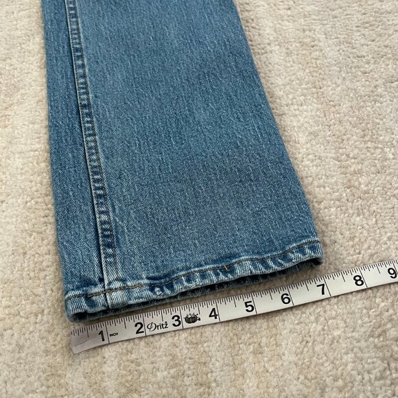 Abercrombie & Fitch 90s Straight Ultra High Rise Blue Jeans 26 / 2 Long - Picture 6 of 10
